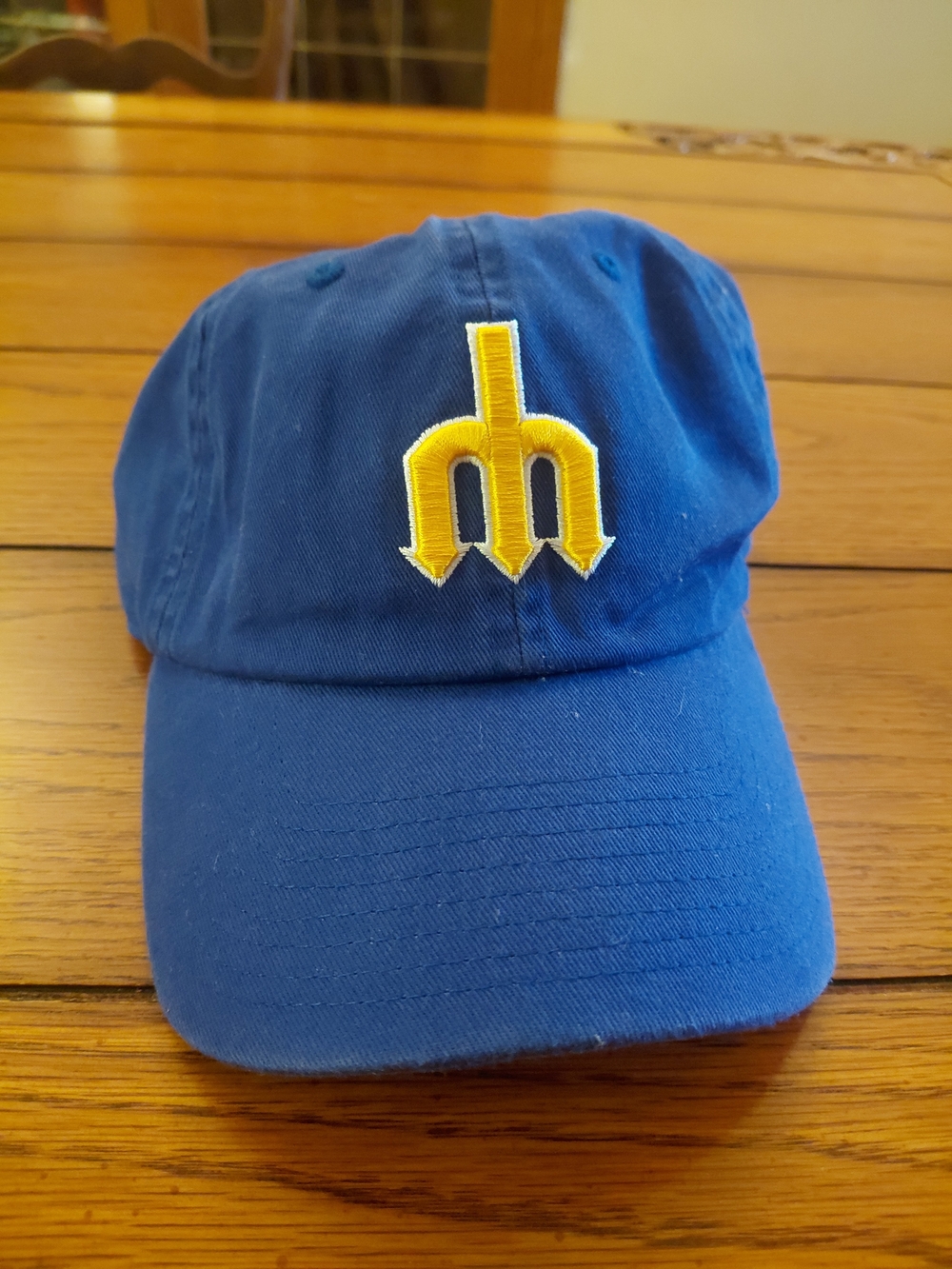 47 Seattle Mariners Blue Solid Baseball Cap, One Size Adjustable Men